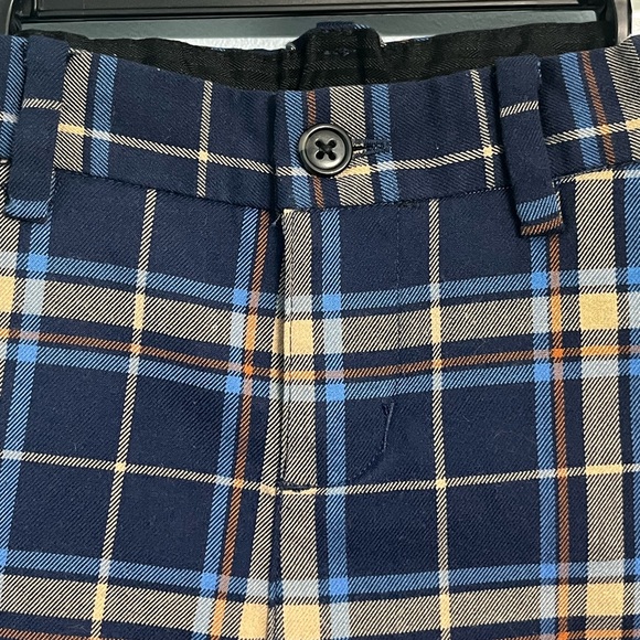 Janie and Jack Boys 18-24 Mo Navy Tartan Plaid Dress Pants - Picture 4 of 9